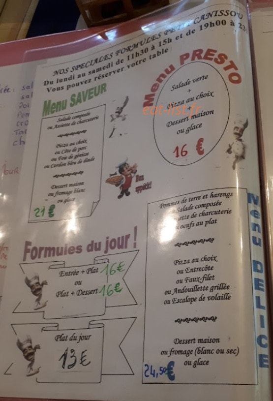 Le Petit Canissou — carte page 1