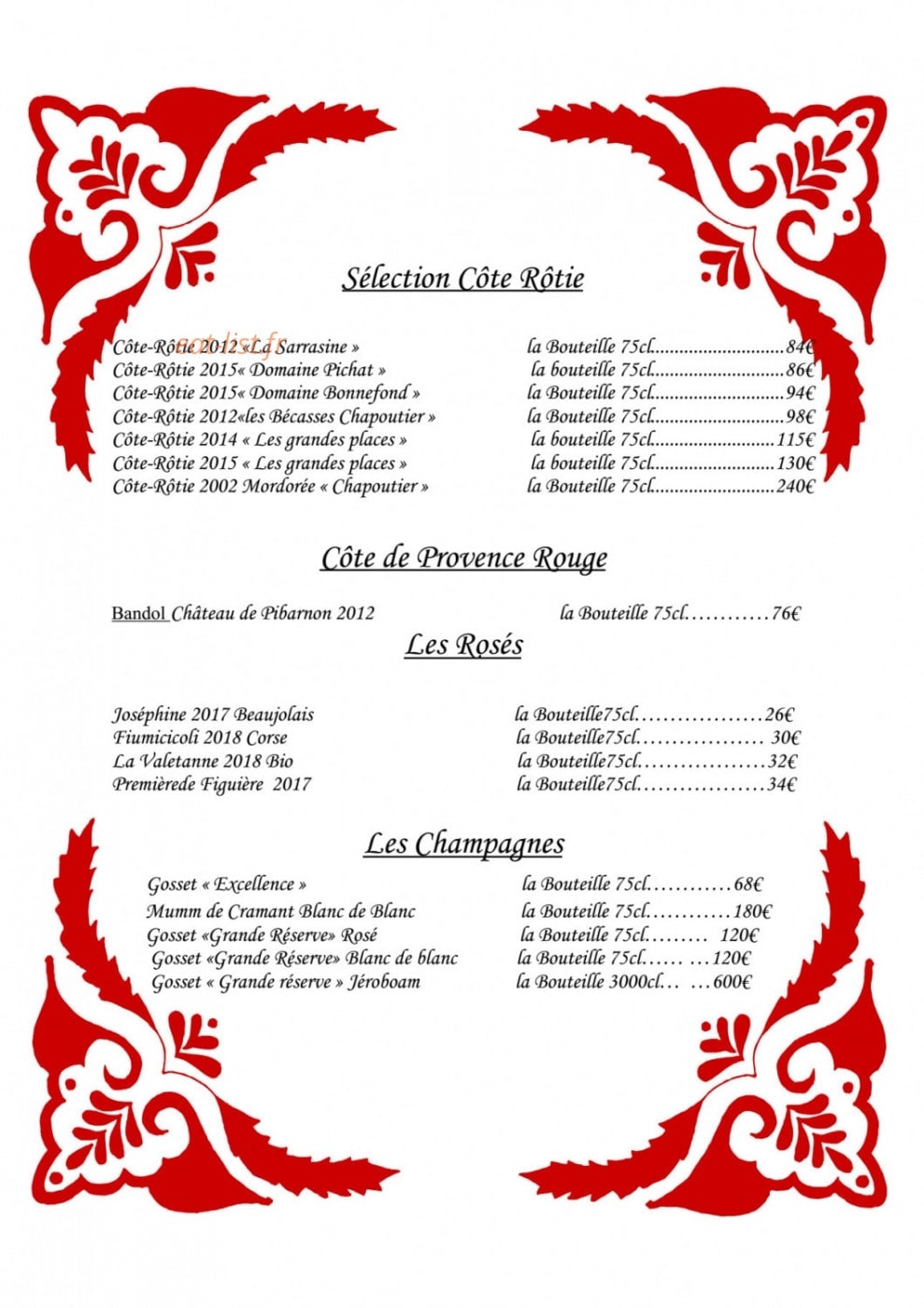Le Poêlon d'Or — carte page 14