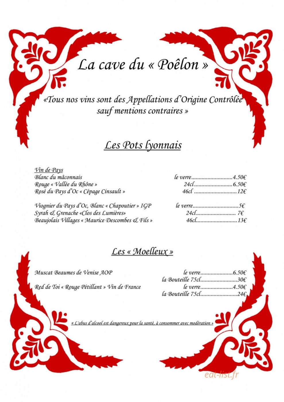 Le Poêlon d'Or — carte page 7