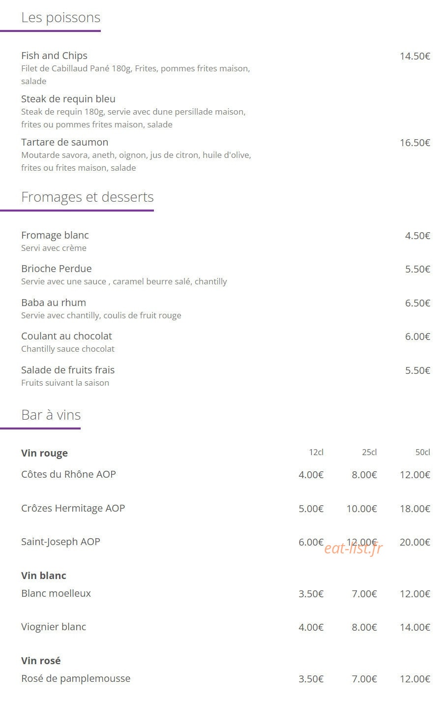 Le Quai 31 — carte page 3