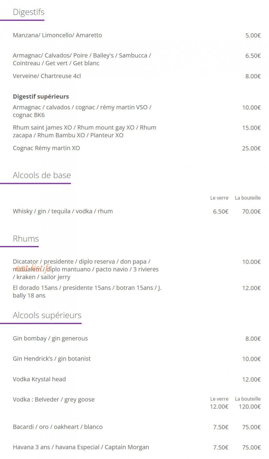 Le Quai 31 — carte page 6