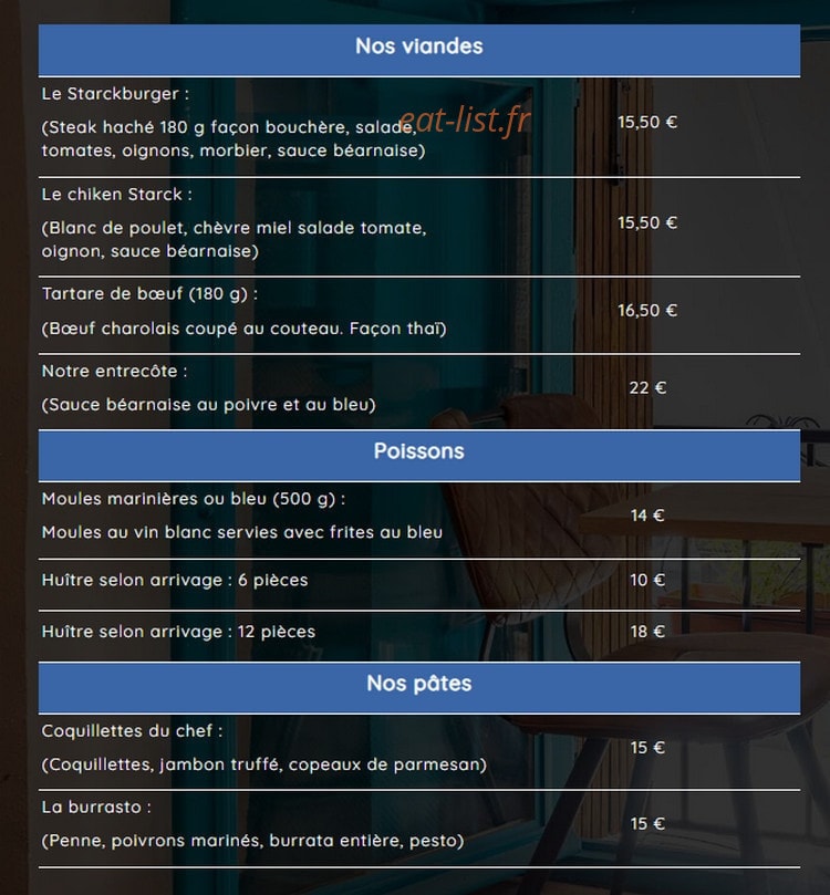 Le Starck — carte page 2