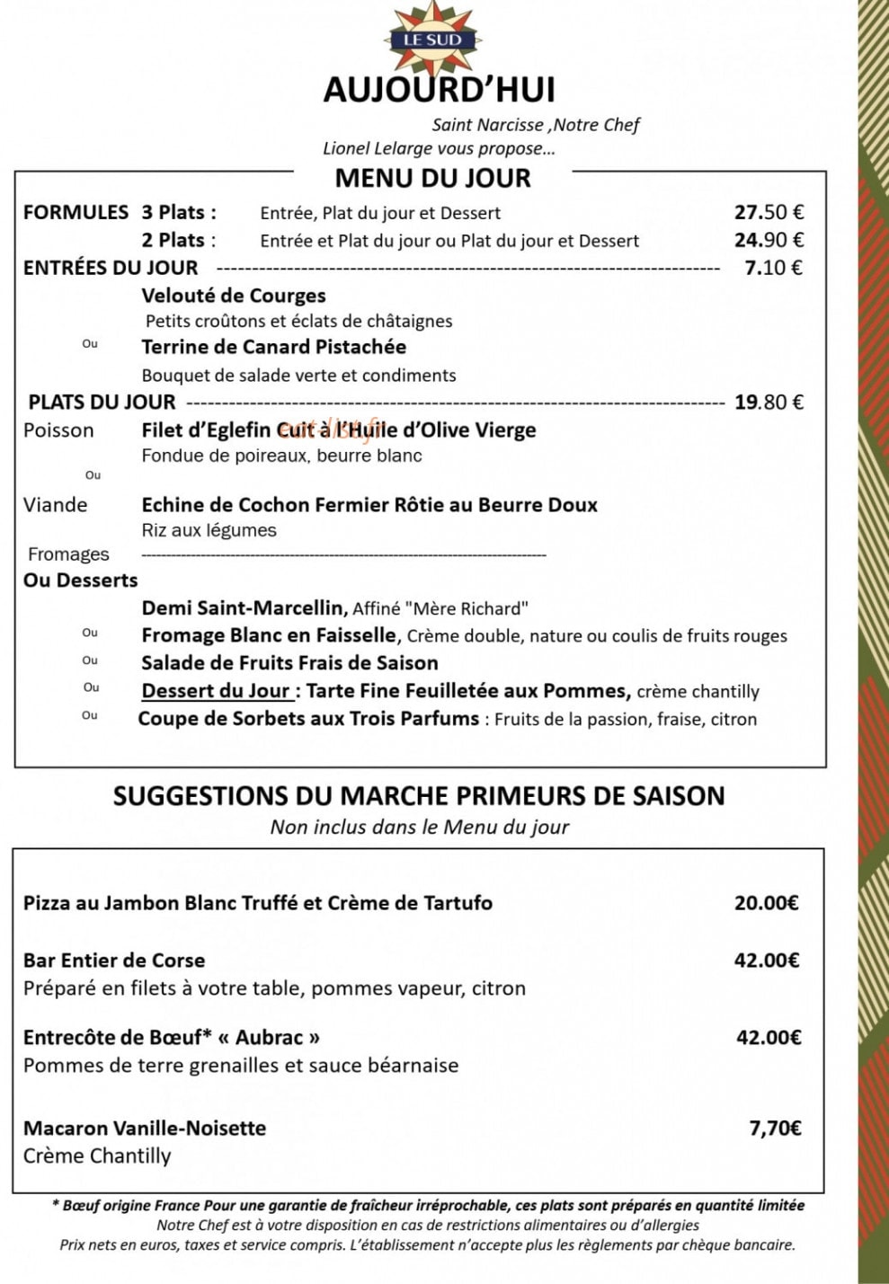 Le sud — carte page 2