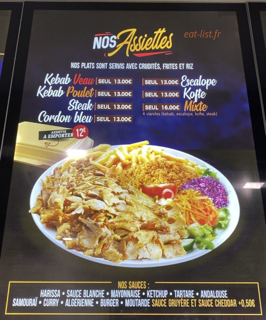 Le Terminal Kebab — carte page 1