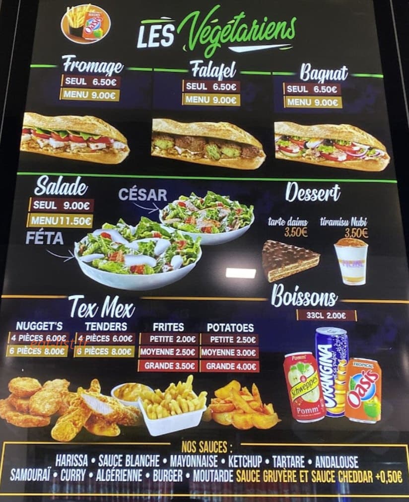 Le Terminal Kebab — carte page 3