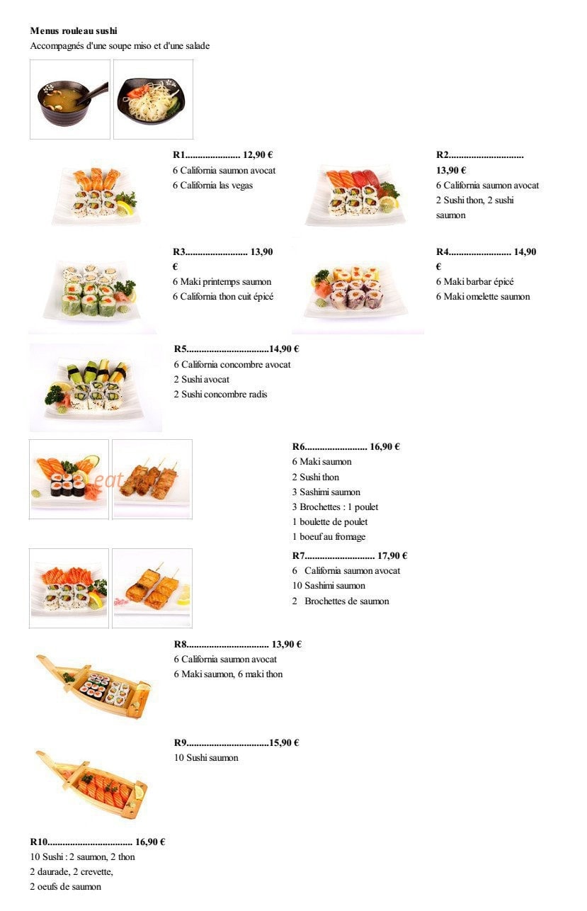 Lem Sushi — carte page 3