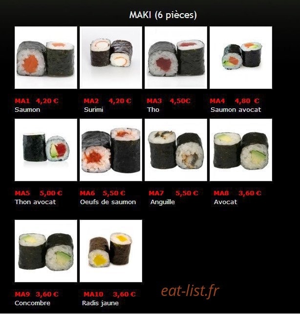 Lem Sushi — carte page 7