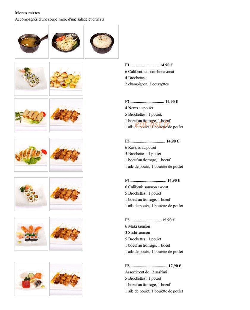 Lem Sushi — carte page 2