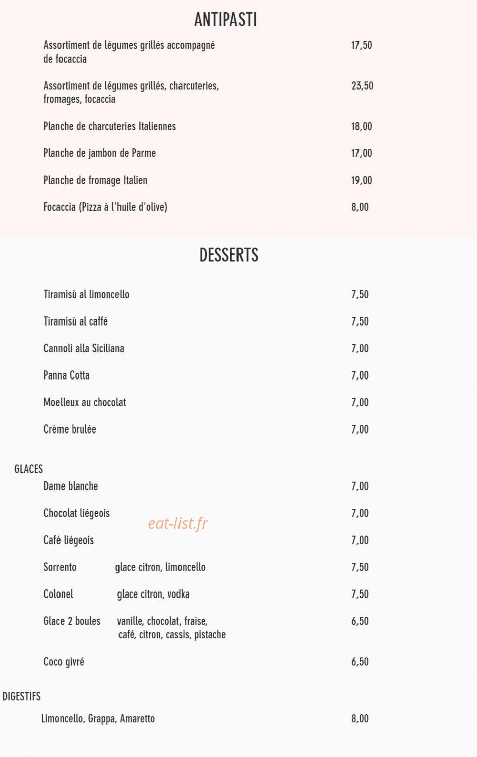 Little Italy — carte page 4