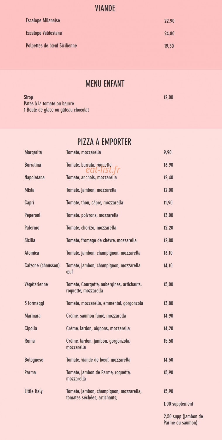 Little Italy — carte page 2