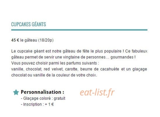 Little petits gateaux — carte page 3