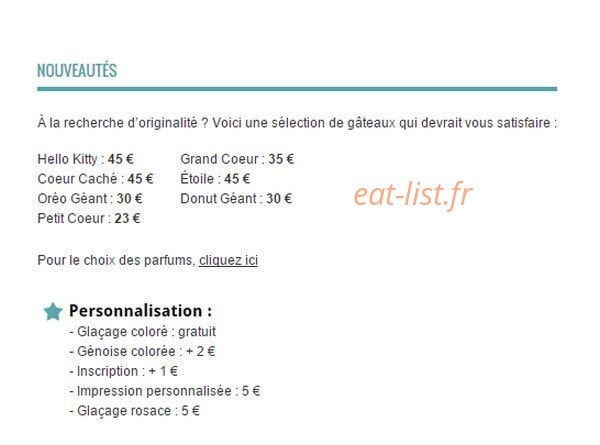 Little petits gateaux — carte page 5