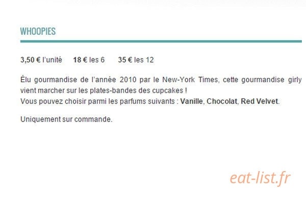 Little petits gateaux — carte page 11