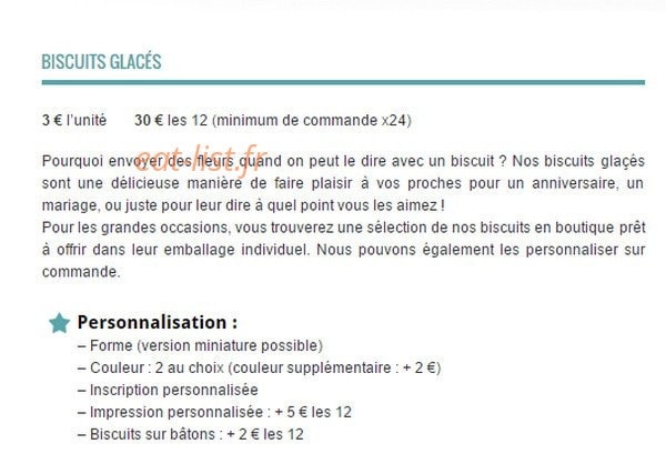Little petits gateaux — carte page 6