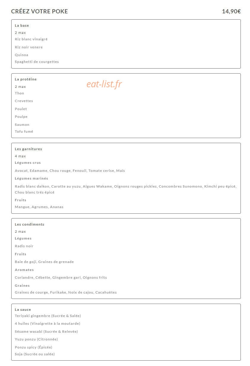 Ly-Lan Poke Bar — carte page 3