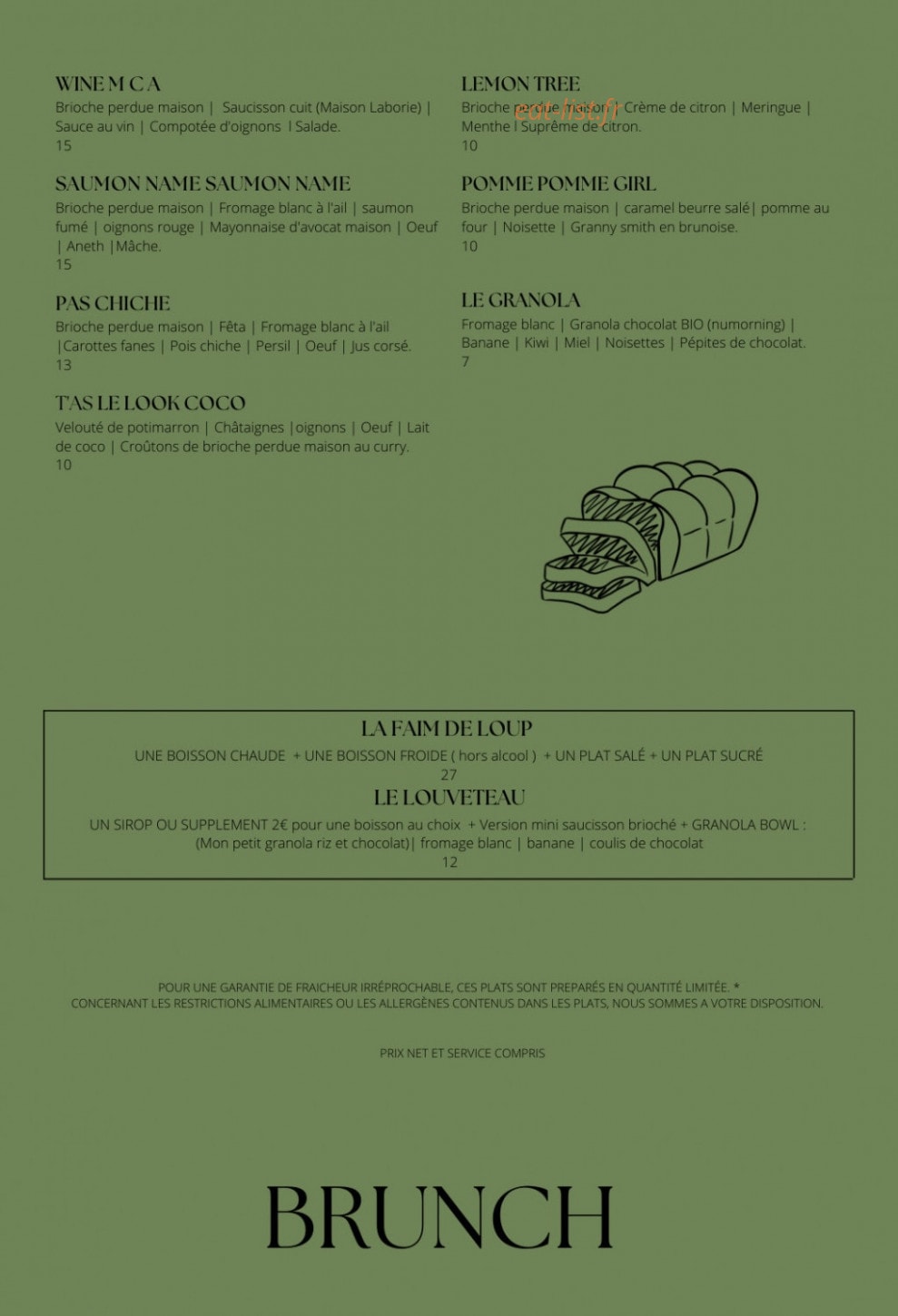 Madame Louve — carte page 1