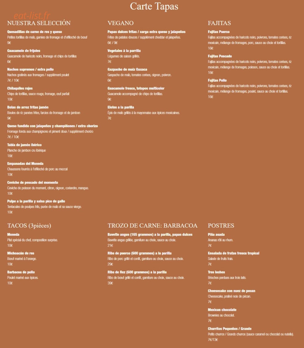 Moneda — carte page 1