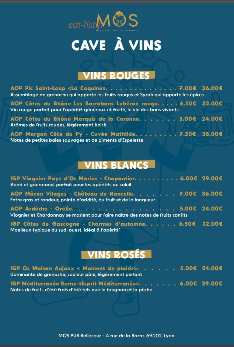 Mos Pub — carte page 3