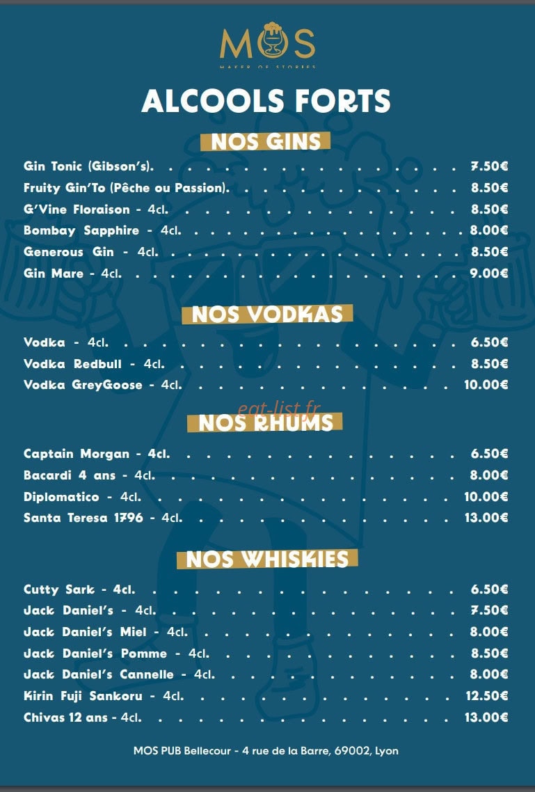 Mos Pub — carte page 4
