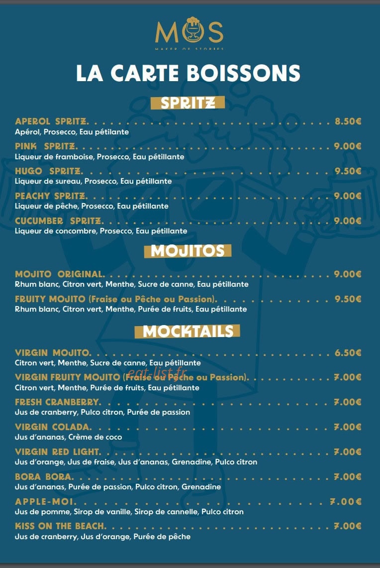 Mos Pub — carte page 2