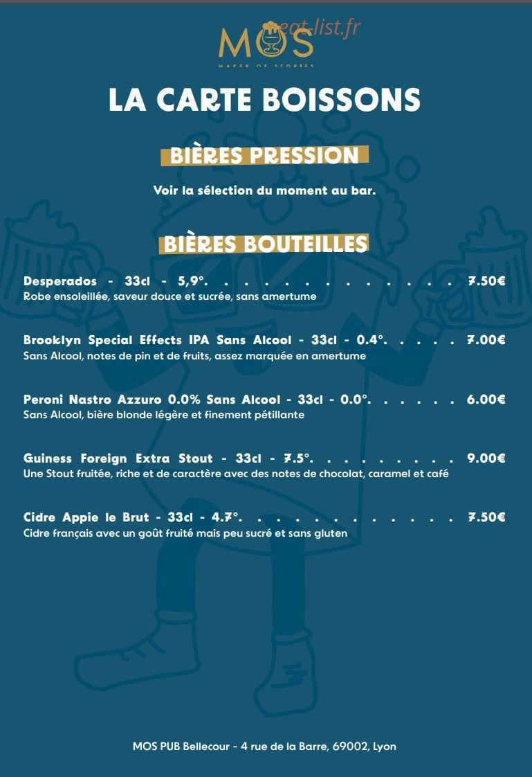 Mos Pub — carte page 8