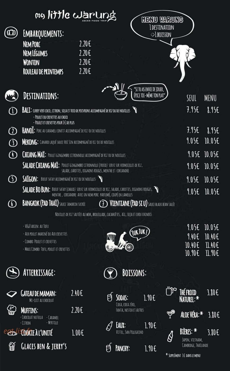 My Little Warung — carte page 1