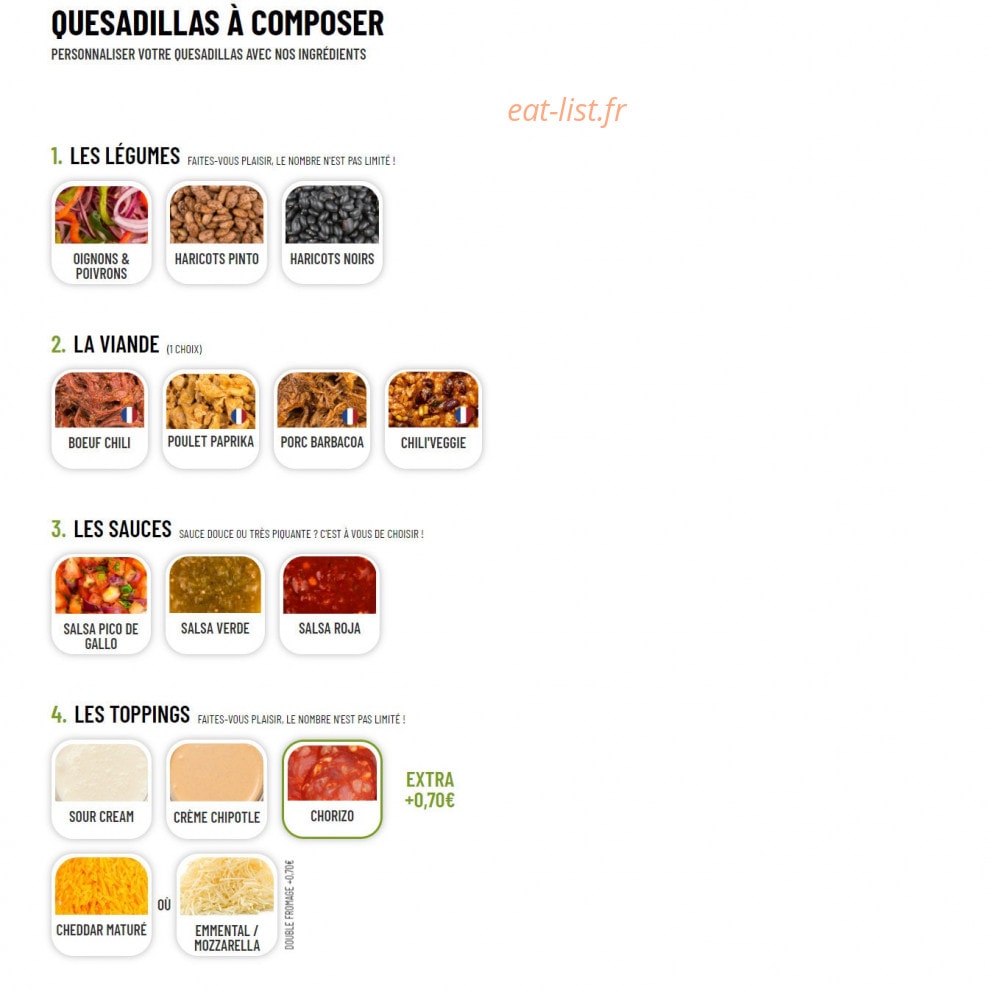 Nachos — carte page 4