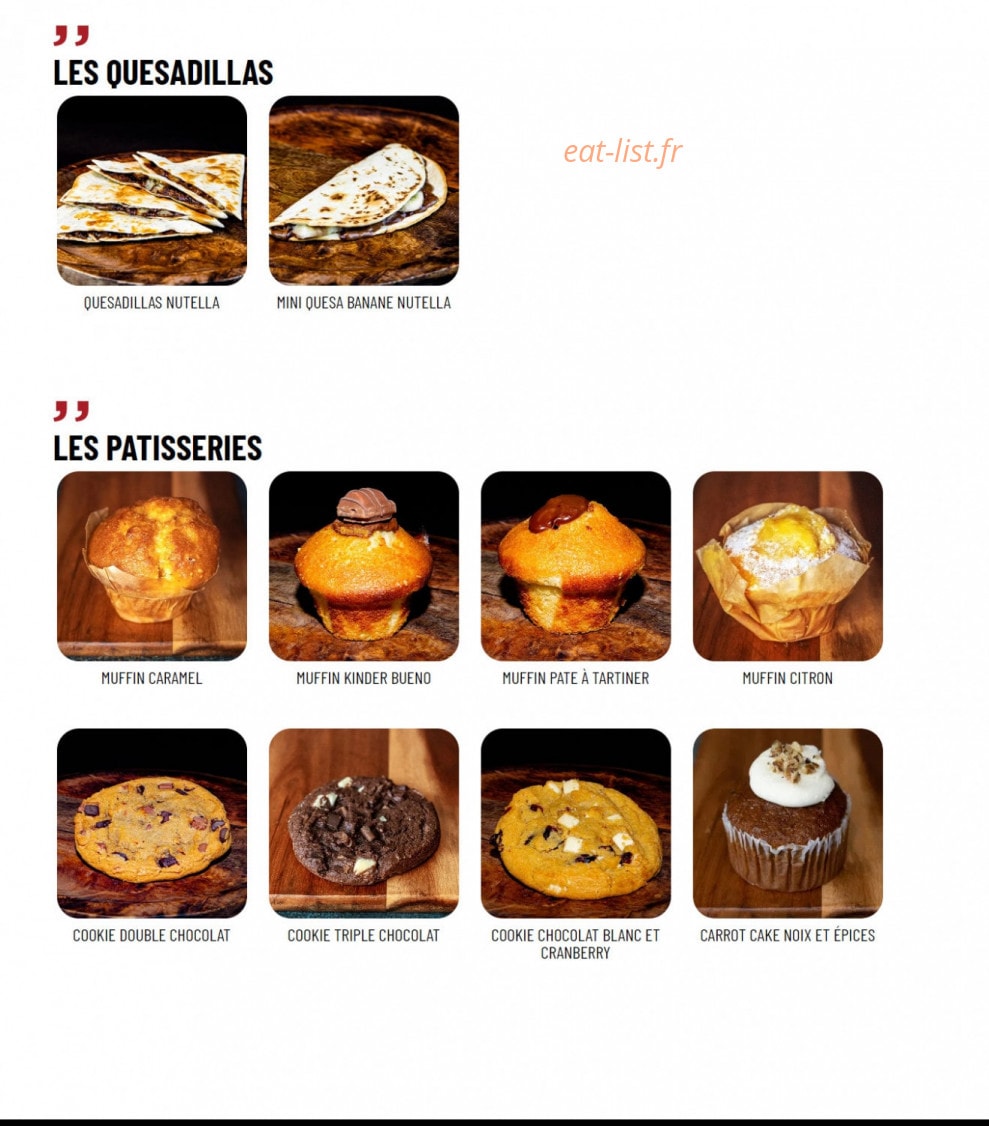 Nachos — carte page 7