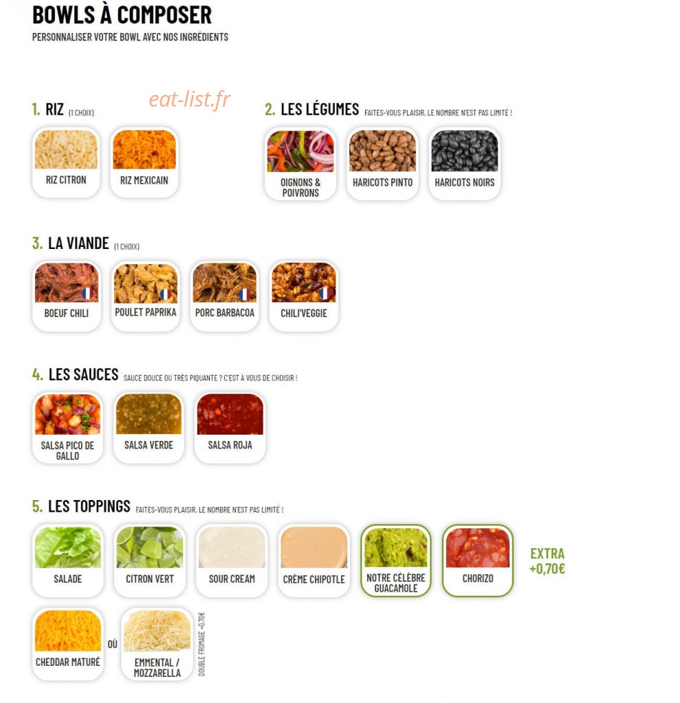 Nachos — carte page 3