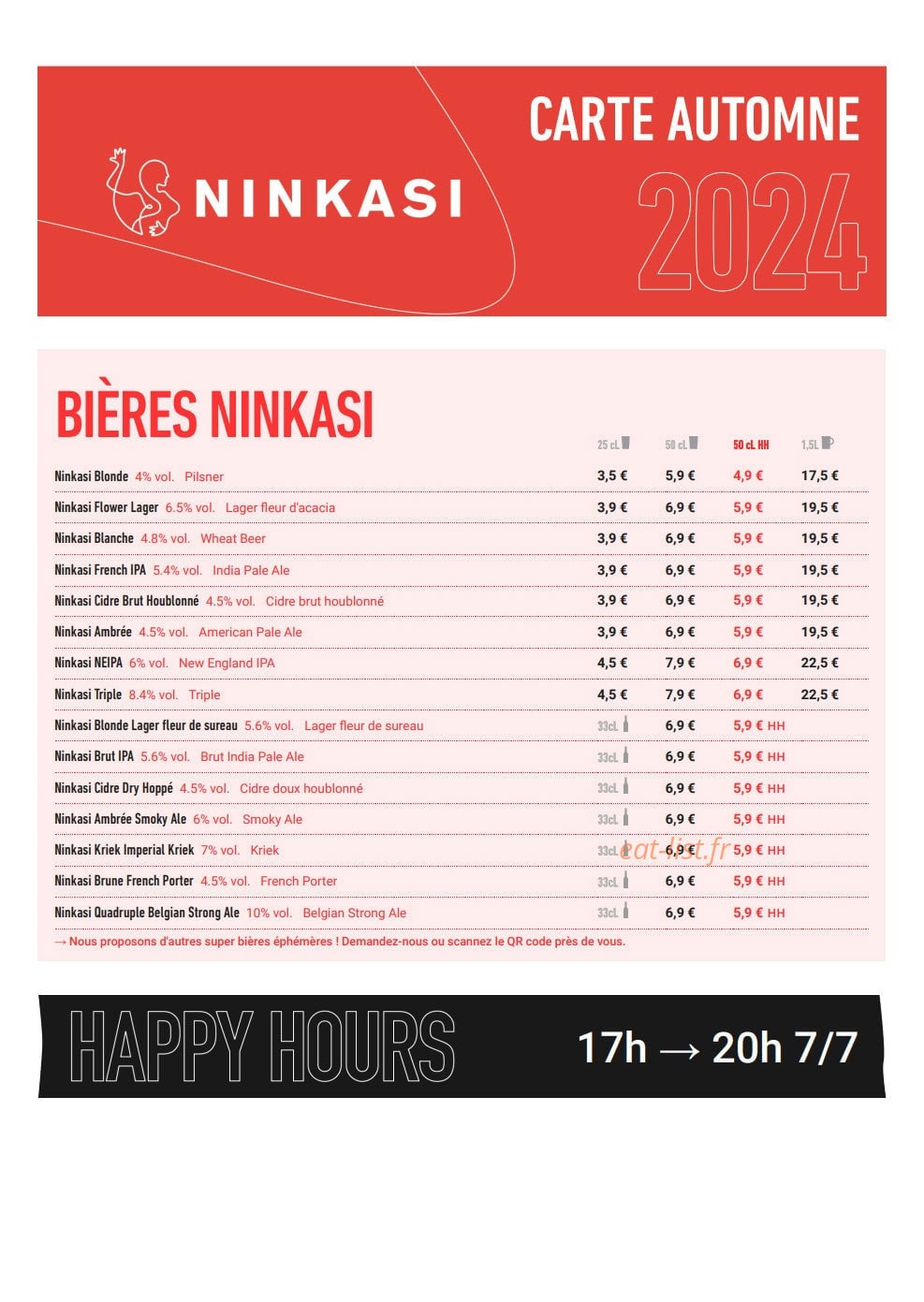 Ninkasi Cordeliers — carte page 4