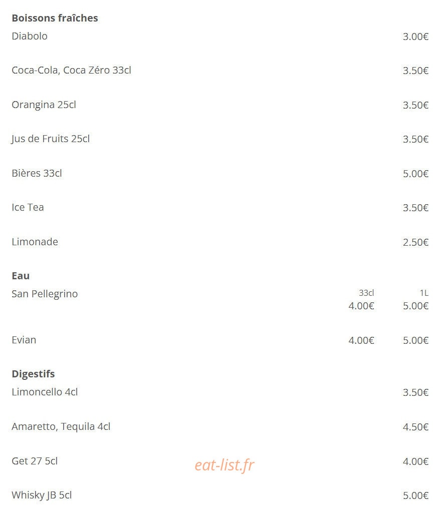 Ó Tiramisú — carte page 6