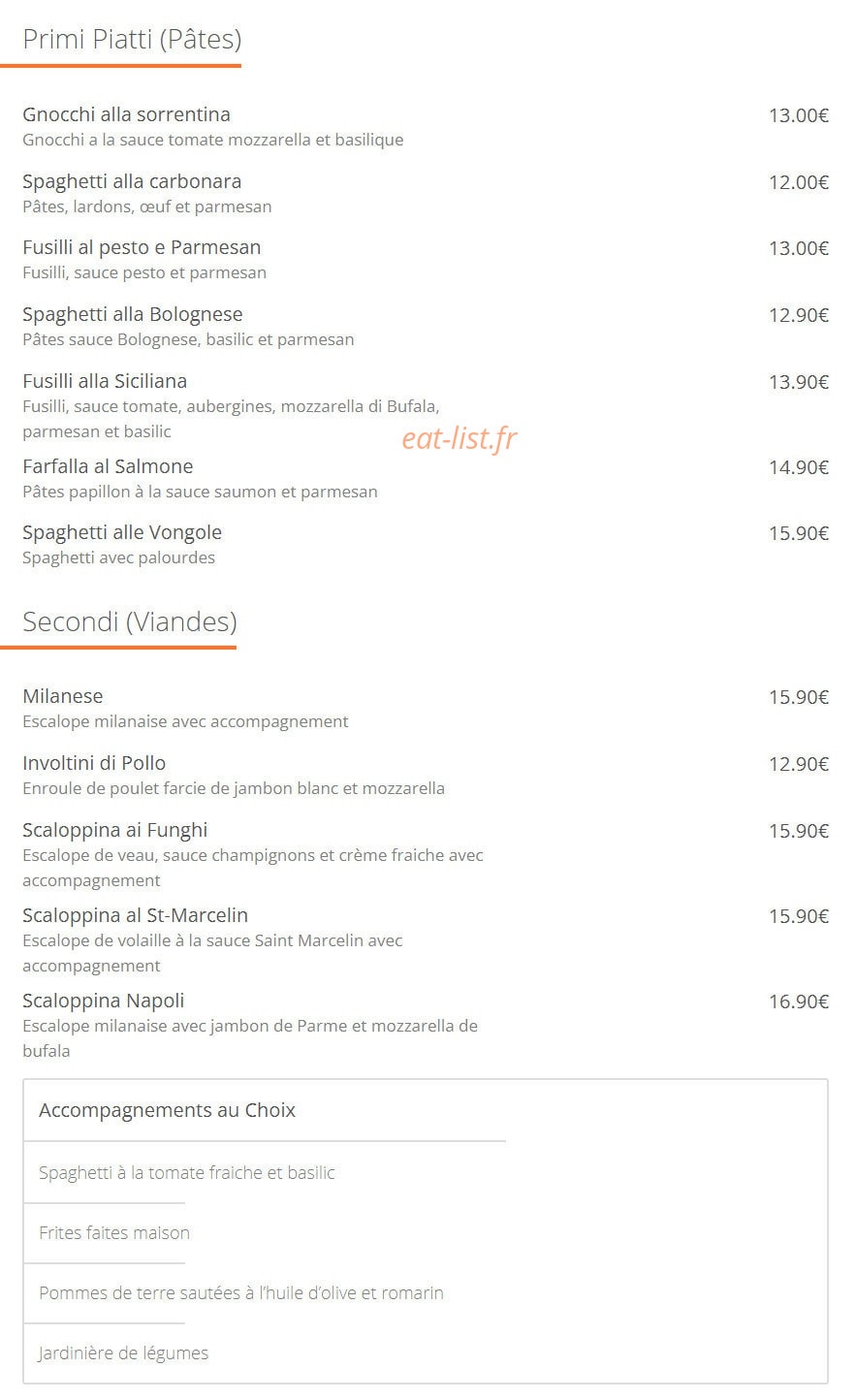 Ó Tiramisú — carte page 3