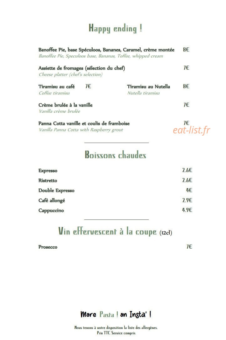 Pasta! — carte page 7