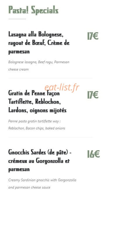 Pasta! — carte page 4
