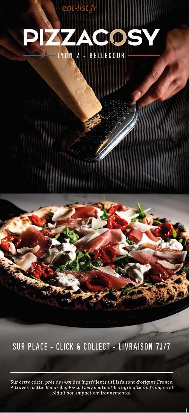 Pizza Cosy — carte page 1