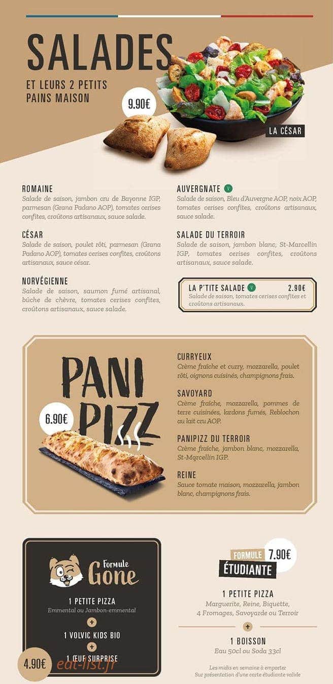 Pizza Cosy — carte page 2
