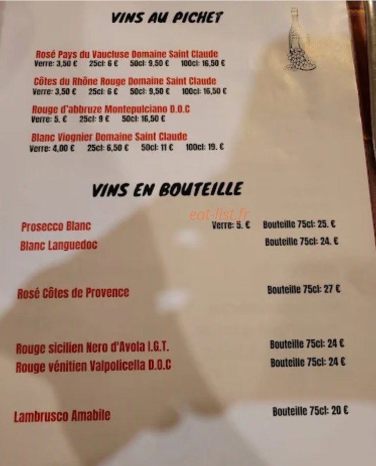 Pizzeria Avarello — carte page 3