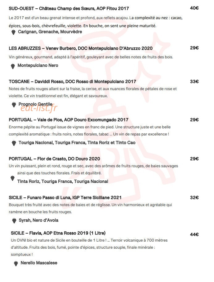 Pop and Wine — carte page 6