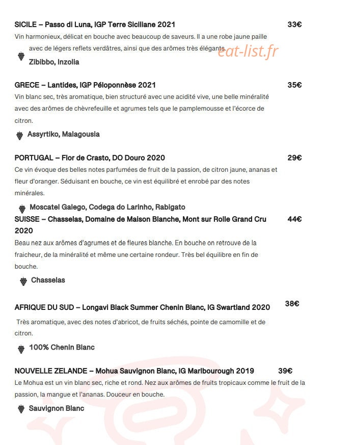 Pop and Wine — carte page 11
