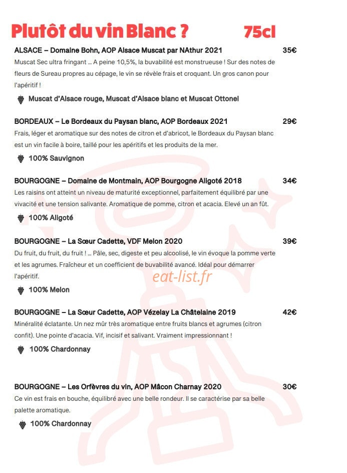 Pop and Wine — carte page 8