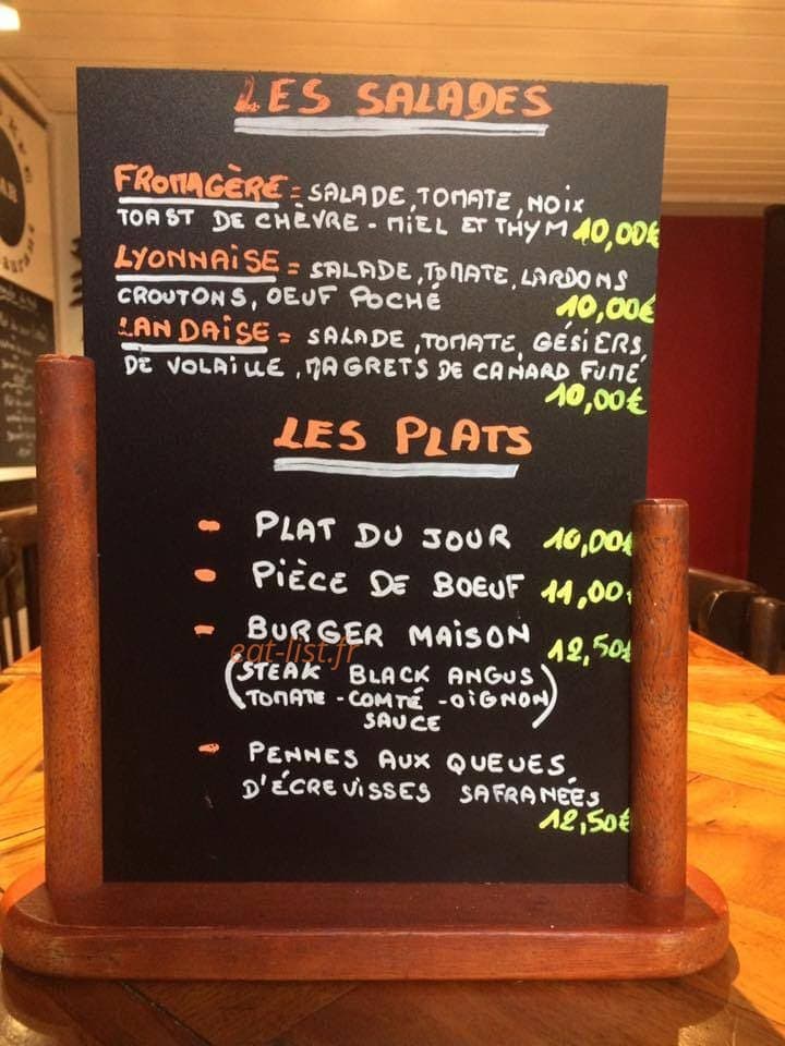 Pop's Kfé — carte page 2