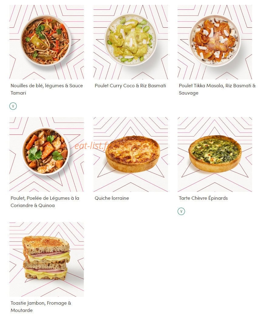 Pret A Manger — carte page 4