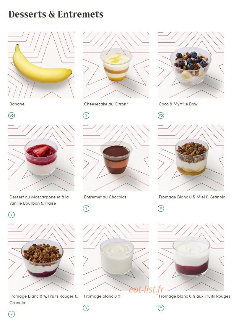 Pret A Manger — carte page 11