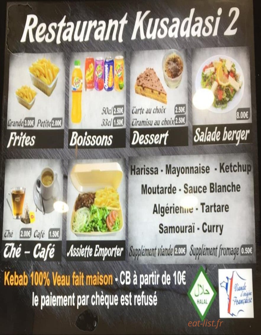 Restaurant Kusadasi 2 (K2) — carte page 3