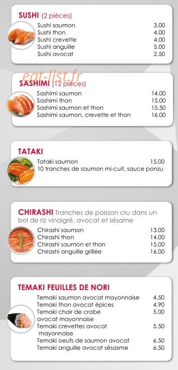 Saint-Paul Sushi — carte page 2