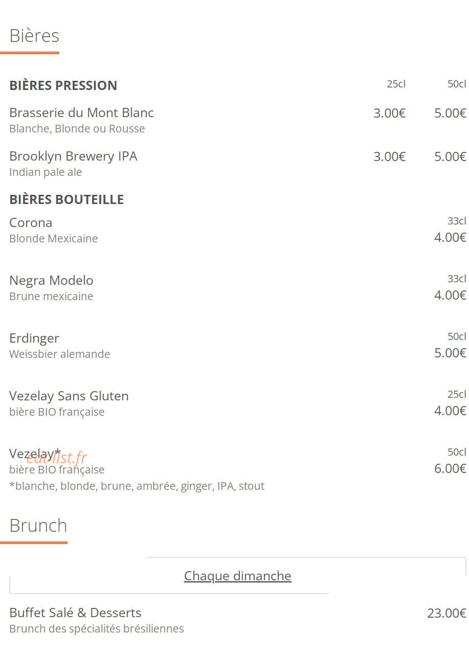 Sampa Cuisine & Culture — carte page 5