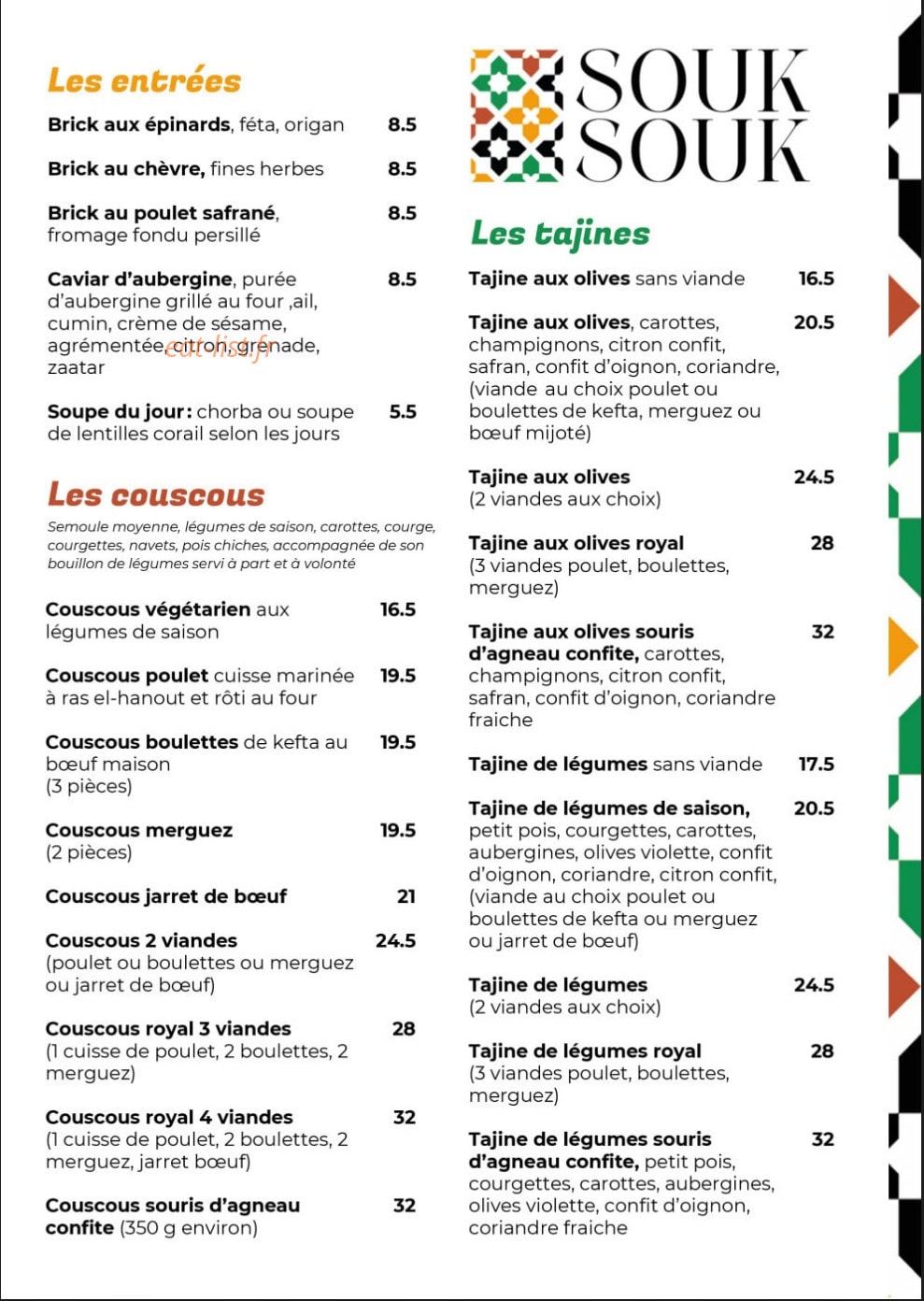 Souksouk — carte page 1