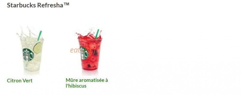 Starbucks coffee — carte page 11