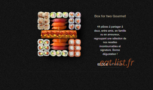 Sushi Shop — carte page 9