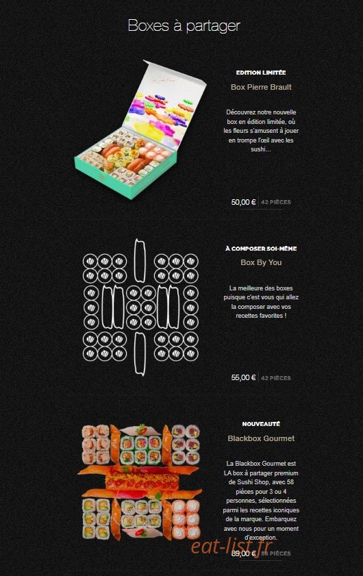 Sushi Shop — carte page 7